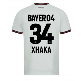 Bayer Leverkusen Granit Xhaka #34 Auswärtstrikot 2023-24 Kurzarm